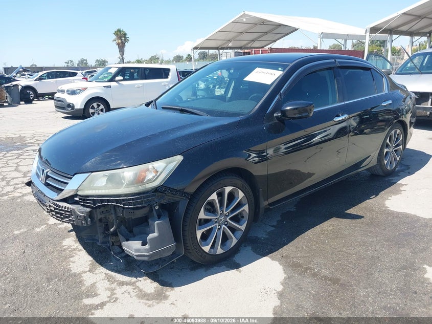 2015 Honda Accord, Front End, IAAI, VIN 1HGCR2F57FA195052 — photo 2