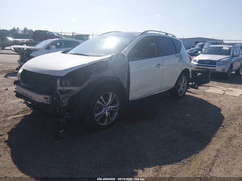 Vin: jn8az1mw9aw130599, lot: 46593607, nissan murano le 20102