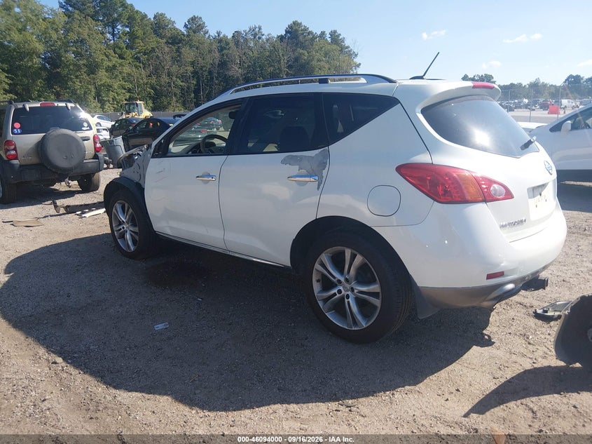 Vin: jn8az1mw9aw130599, lot: 46593607, nissan murano le 20103
