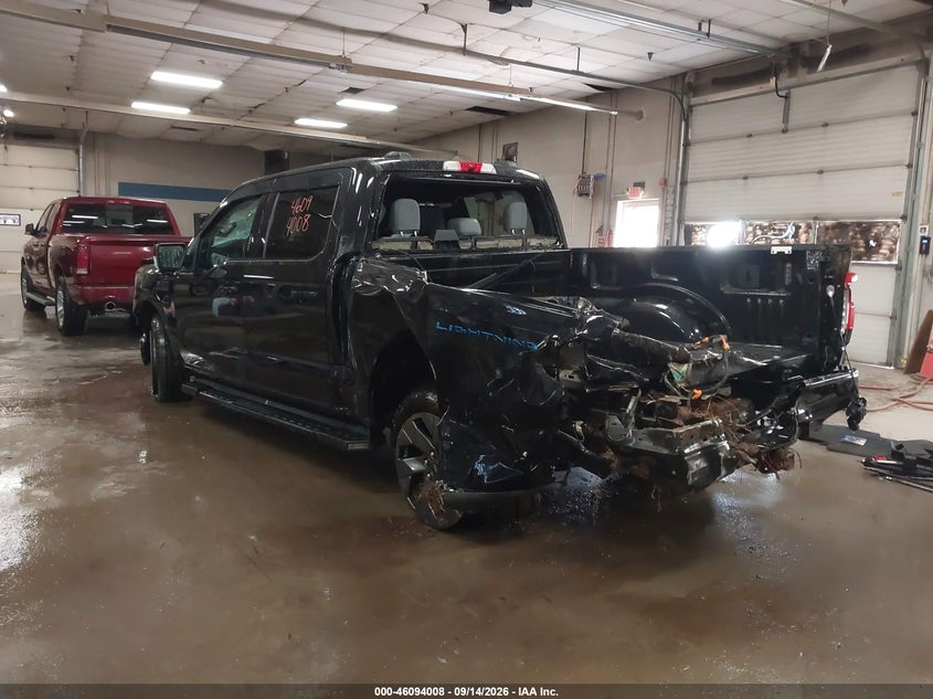 Vin: 1ft6w1evxnwg03710, lot: 46593615, ford f-150 lightning lariat 20223
