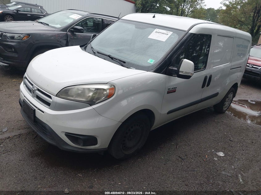 Vin: zfberfbt2ggd23415, lot: 46593617, ram promaster city tradesman slt 20162