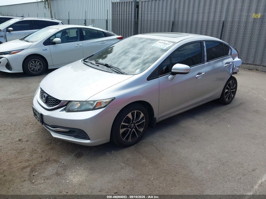 2015 Honda Civic, Удар сзади, IAAI, VIN 19XFB2F81FE225167 — фото 2