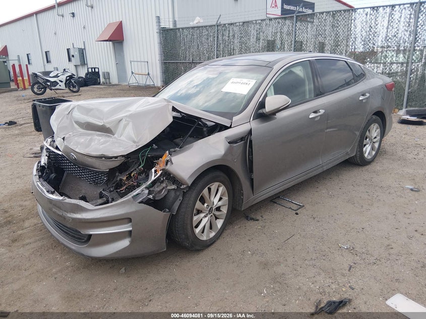 Vin: 5xxgu4l35jg200565, lot: 46593688, kia optima ex 20182