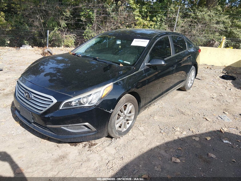 Vin: 5npe24af3gh307640, lot: 46593696, hyundai sonata se 20162
