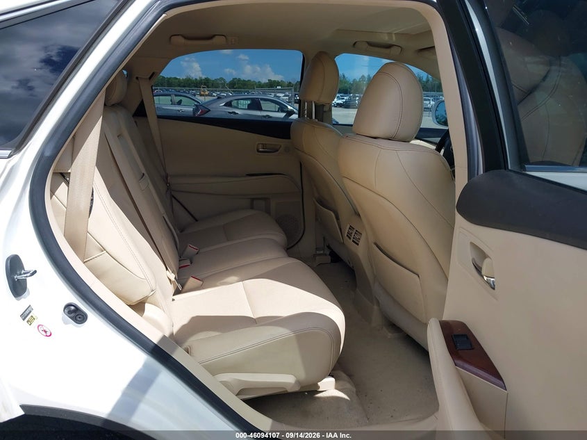 LEXUS RX 350 2013 VIN 2T2ZK1BA9DC096005