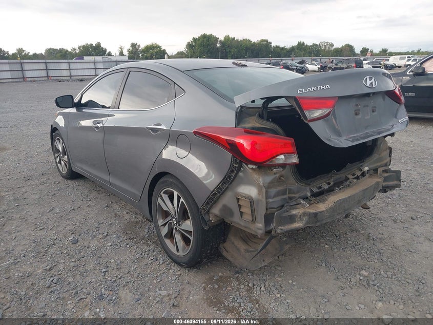 Vin: 5npdh4ae4eh491467, lot: 46593762, hyundai elantra limited 20143