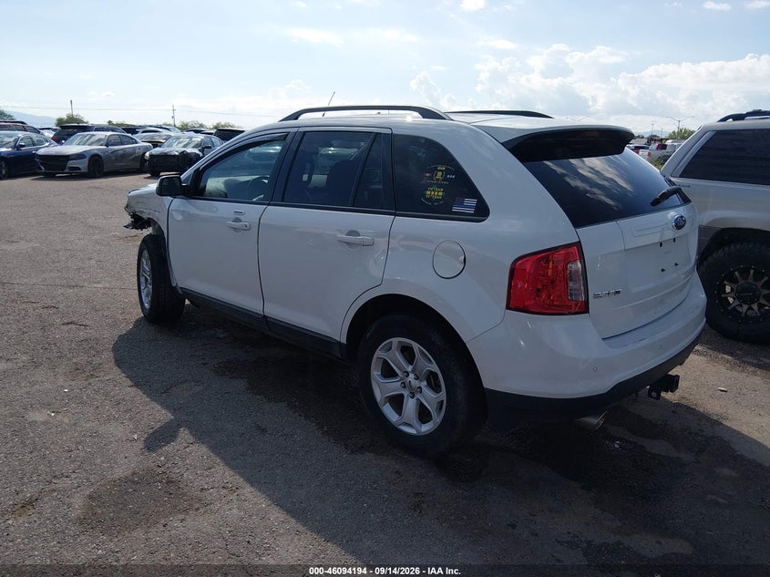 Vin: 2fmdk3jcxdbb11967, lot: 46593801, ford edge sel 20133