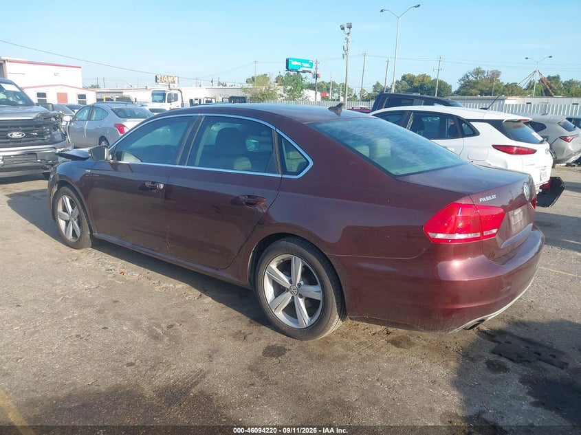 Vin: 1vwas7a36ec055992, lot: 46593827, volkswagen passat 1.8t wolfsburg edition 20143