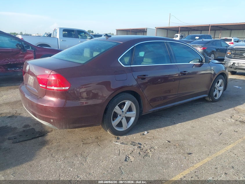 Vin: 1vwas7a36ec055992, lot: 46593827, volkswagen passat 1.8t wolfsburg edition 20144