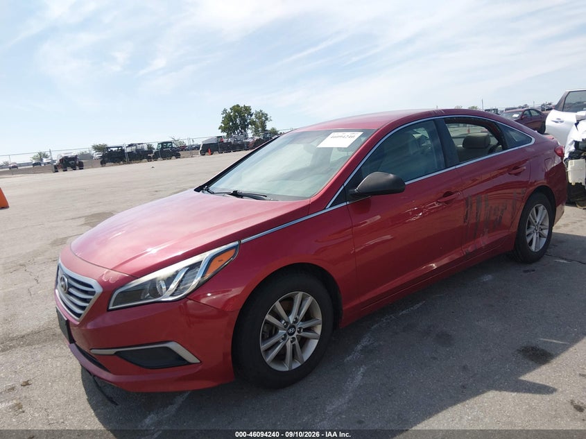 Vin: 5npe24af2hh532911, lot: 46593847, hyundai sonata 20172