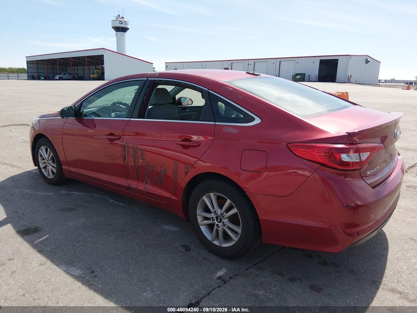 Vin: 5npe24af2hh532911, lot: 46593847, hyundai sonata 20173