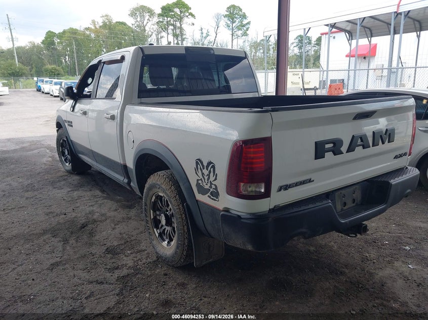 Vin: 1c6rr7yt2gs137886, lot: 46593860, ram 1500 rebel 20163