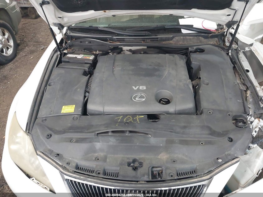 LEXUS IS 250 2007 VIN JTHBK262372048354