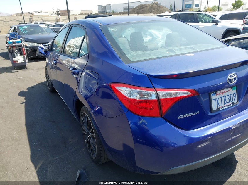 Vin: 5yfburhe1fp199902, lot: 46593864, toyota corolla s plus 20153