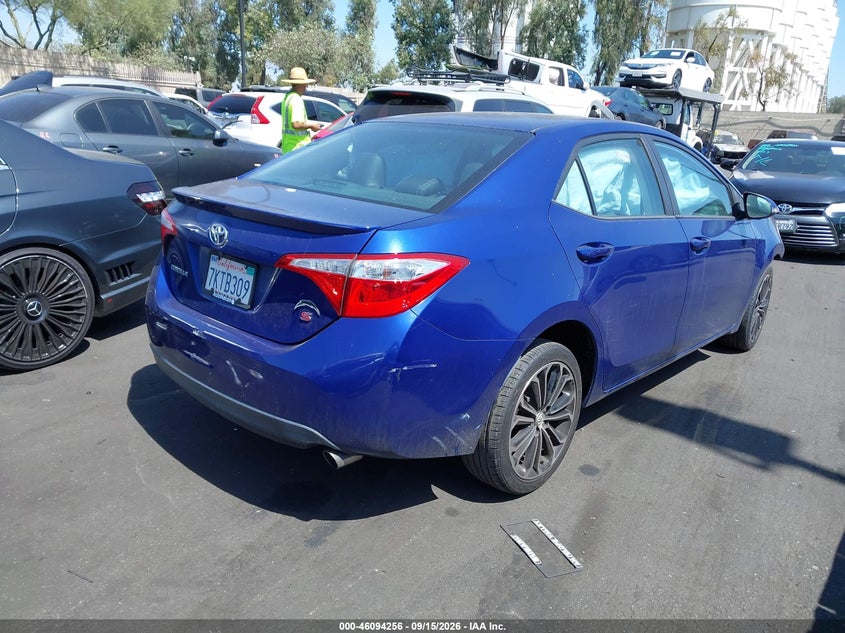 Vin: 5yfburhe1fp199902, lot: 46593864, toyota corolla s plus 20154