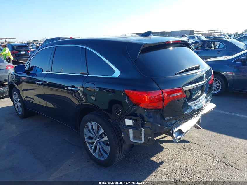 ACURA MDX 2016 VIN 5FRYD3H42GB013553