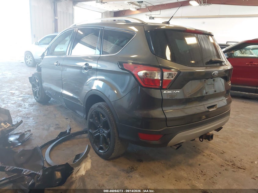 Vin: 1fmcu9j99hue79182, lot: 46593880, ford escape titanium 20173