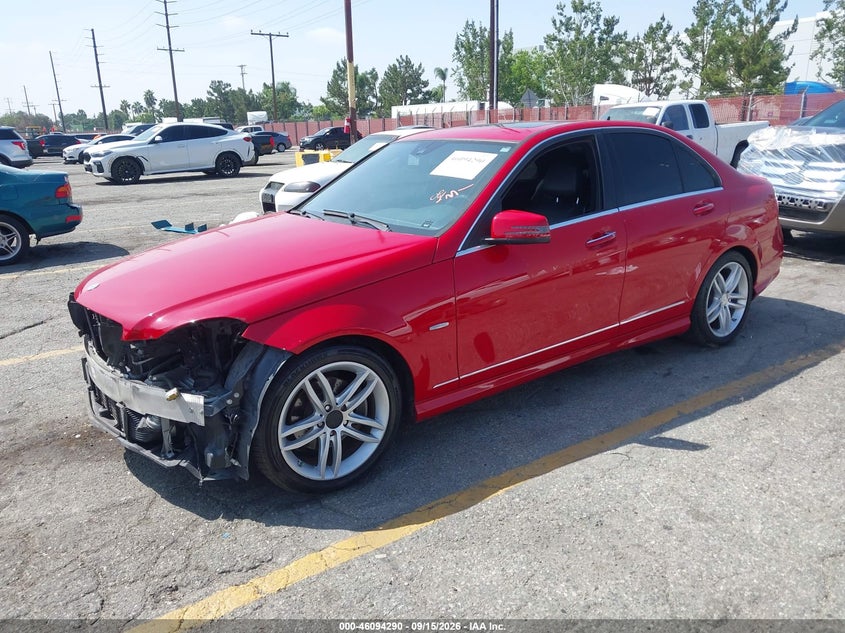Vin: wddgf4hbxca626072, lot: 46593897, mercedes-benz c 250 sport 20122