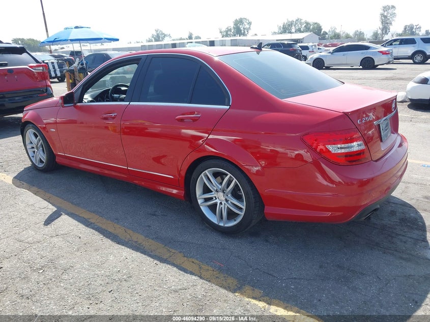 Vin: wddgf4hbxca626072, lot: 46593897, mercedes-benz c 250 sport 20123