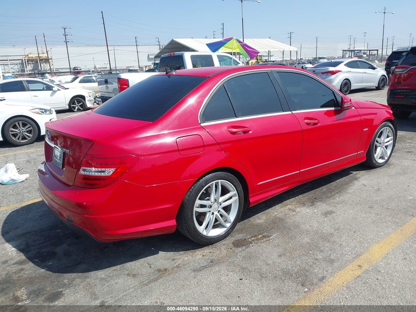 Vin: wddgf4hbxca626072, lot: 46593897, mercedes-benz c 250 sport 20124