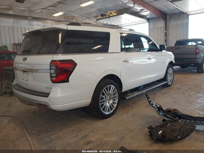 Vin: 1fmjk1m82rea18418, lot: 46593906, ford expedition platinum max 20244