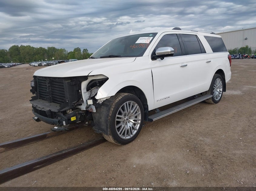 Vin: 1fmjk1m82rea18418, lot: 46593906, ford expedition platinum max 20242
