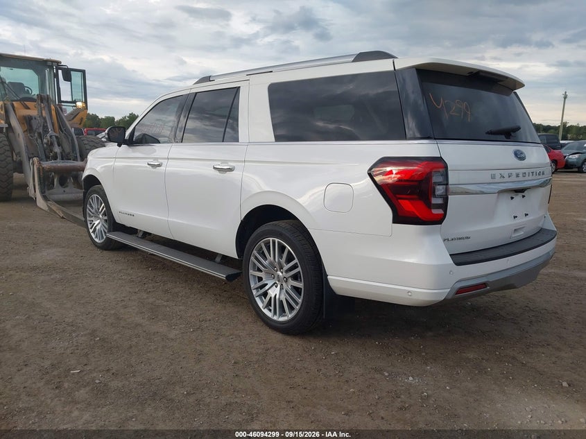 Vin: 1fmjk1m82rea18418, lot: 46593906, ford expedition platinum max 20243