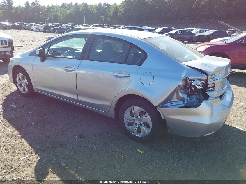 Vin: 2hgfb2f57dh579428, lot: 46593932, honda civic lx 20133