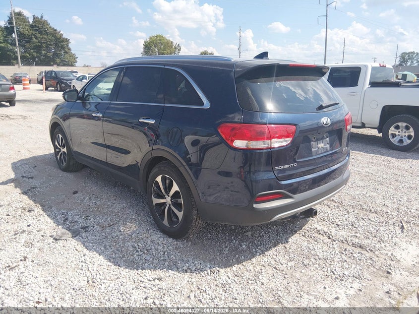 Vin: 5xyph4a57gg071905, lot: 46593934, kia sorento 3.3l ex 20163