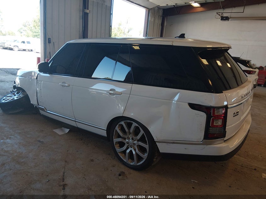 Vin: salgs2kf4ga245709, lot: 46593958, land rover range rover 3.0l v6 turbocharged diesel hse td6 20163