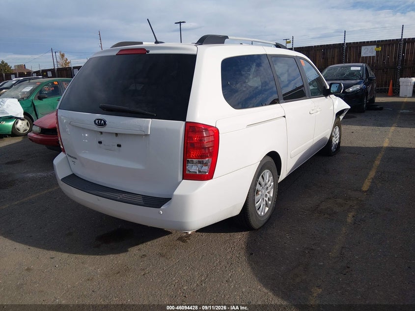 Vin: kndmg4c78c6466760, lot: 46594035, kia sedona lx 20124