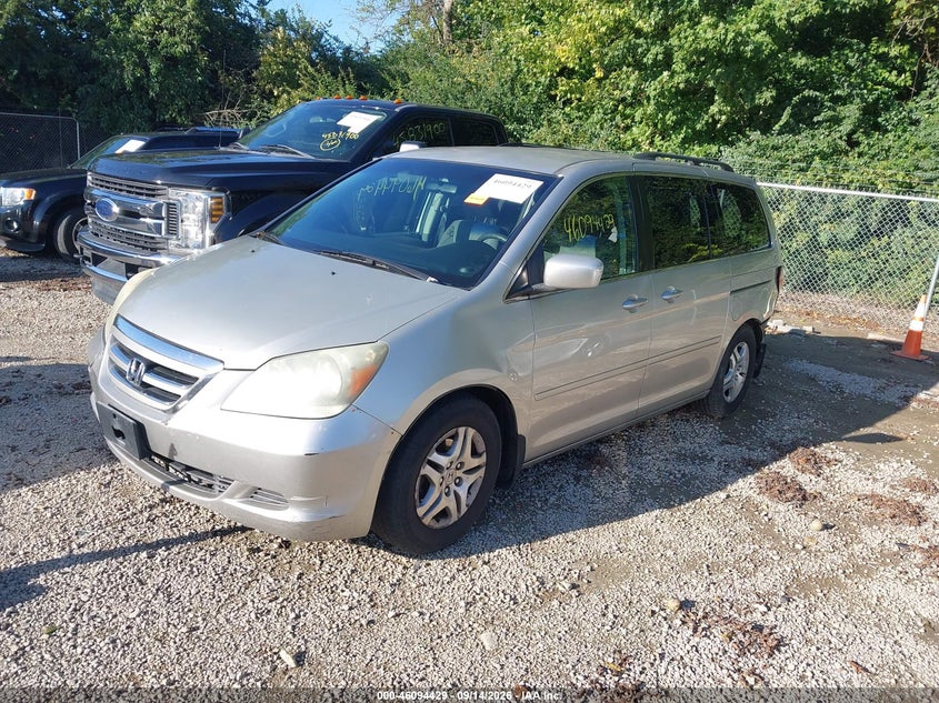 2007 Honda Odyssey, Rear, IAAI, VIN 5FNRL38487B433603 — photo 2