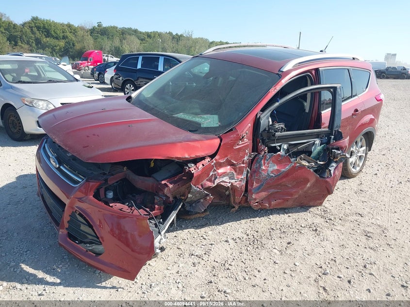 Vin: 1fmcu9j98fuc33964, lot: 46594048, ford escape titanium 20152