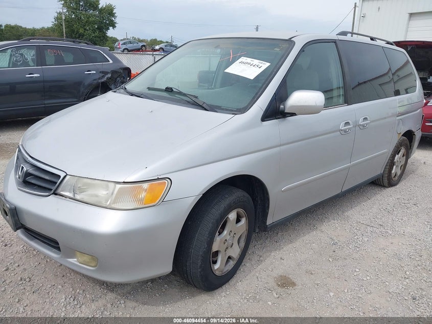 2001 Honda Odyssey, Rear, IAAI, VIN 2HKRL18691H554591 — photo 2