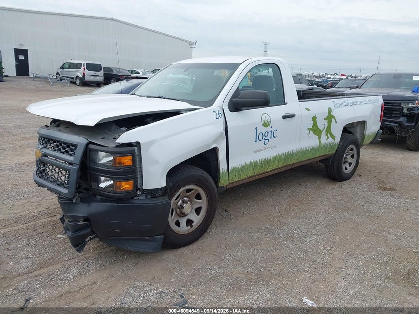 Vin: 1gcncpeh0fz260942, lot: 46594156, chevrolet silverado 1500 wt 20152