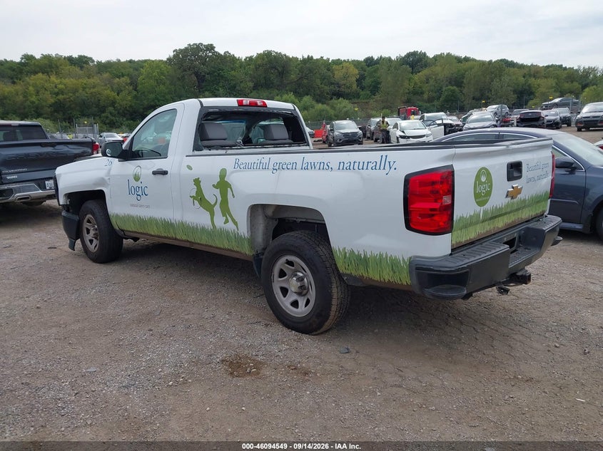 Vin: 1gcncpeh0fz260942, lot: 46594156, chevrolet silverado 1500 wt 20153