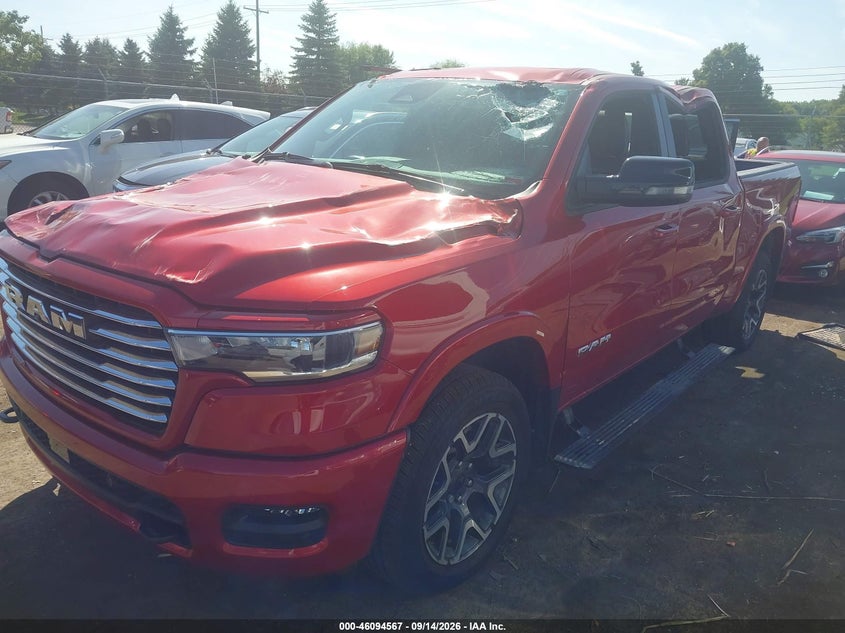 Vin: 1c6srfjp2tn340830, lot: 46594174, ram 1500 laramie  4x4 5'7 box 20262
