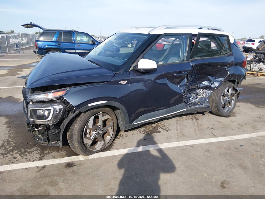 Vin: kmhrc8a30nu151602, lot: 46594175, hyundai venue limited 20222