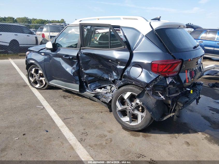 Vin: kmhrc8a30nu151602, lot: 46594175, hyundai venue limited 20223