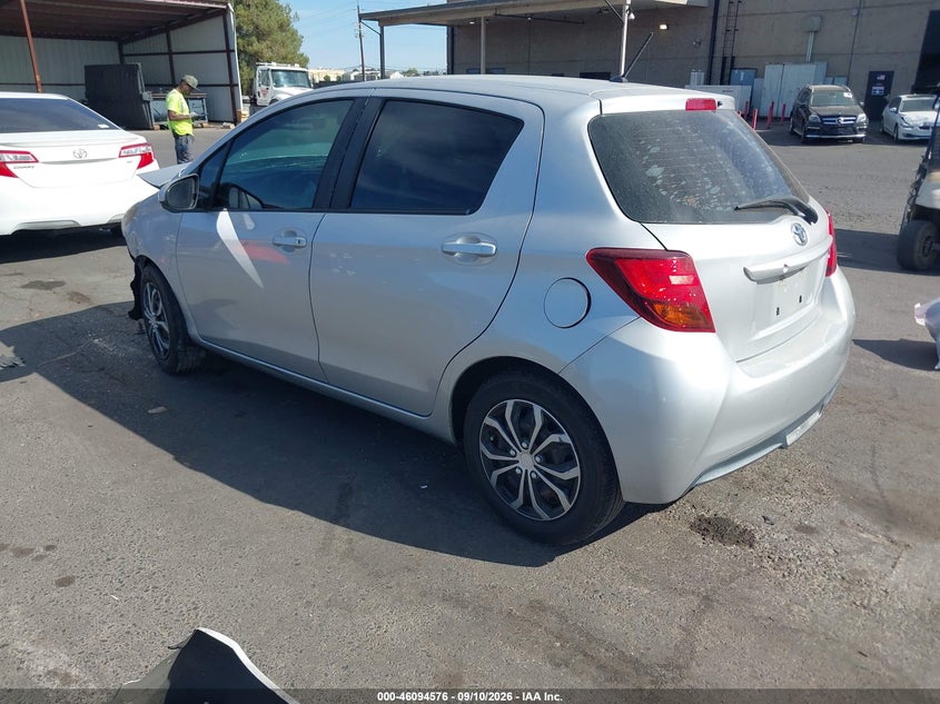 Vin: vnkktud36fa031677, lot: 46594183, toyota yaris l 20153