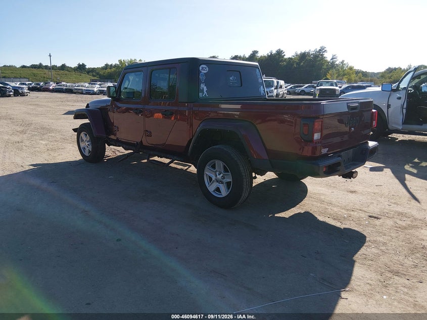 Vin: 1c6hjtag9nl119661, lot: 46594224, jeep gladiator sport s 4x4 20223