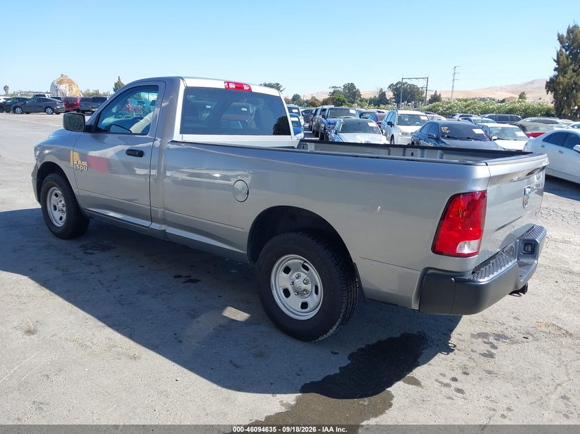 Vin: 3c6jr6dg6kg622287, lot: 46594242, ram 1500 classic tradesman  4x2 8' box 20193