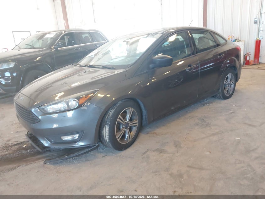 Vin: 1fadp3fe9jl203654, lot: 46594254, ford focus se 20182