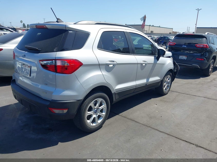 Vin: maj3p1te4jc201654, lot: 46594276, ford ecosport se 20184