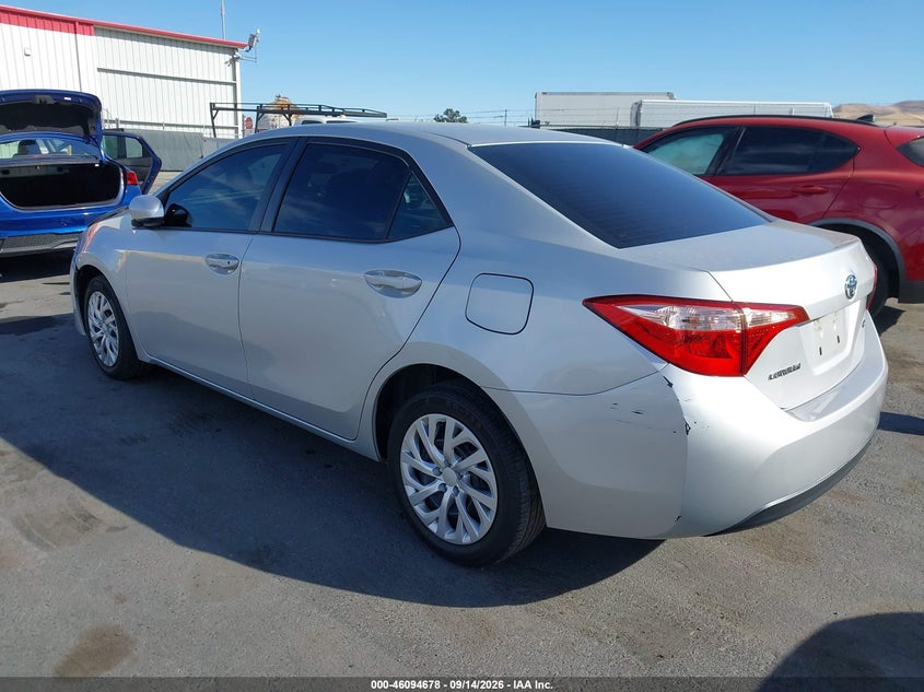 Vin: 5yfburhe2jp803577, lot: 46594285, toyota corolla le 20183