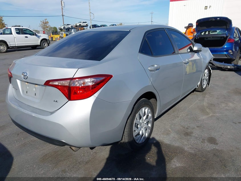 Vin: 5yfburhe2jp803577, lot: 46594285, toyota corolla le 20184