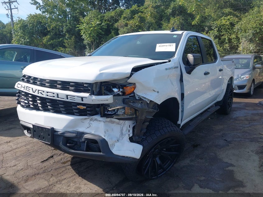 Vin: 1gcpybeh7lz116989, lot: 46594314, chevrolet silverado 1500 4wd  short bed custom 20202