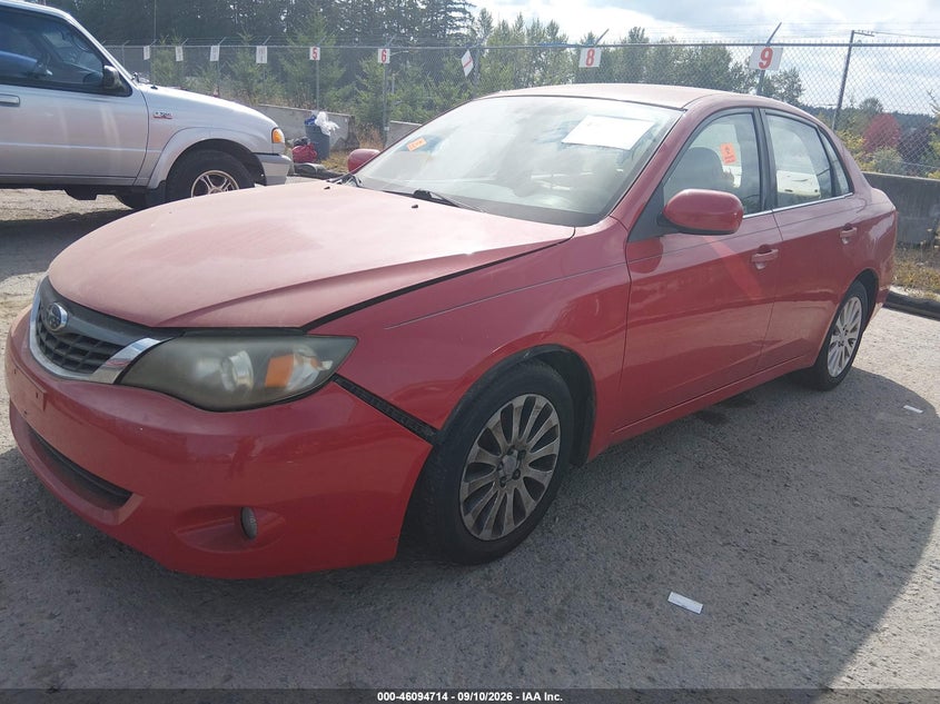 SUBARU IMPREZA 2008 VIN JF1GE61638H524977