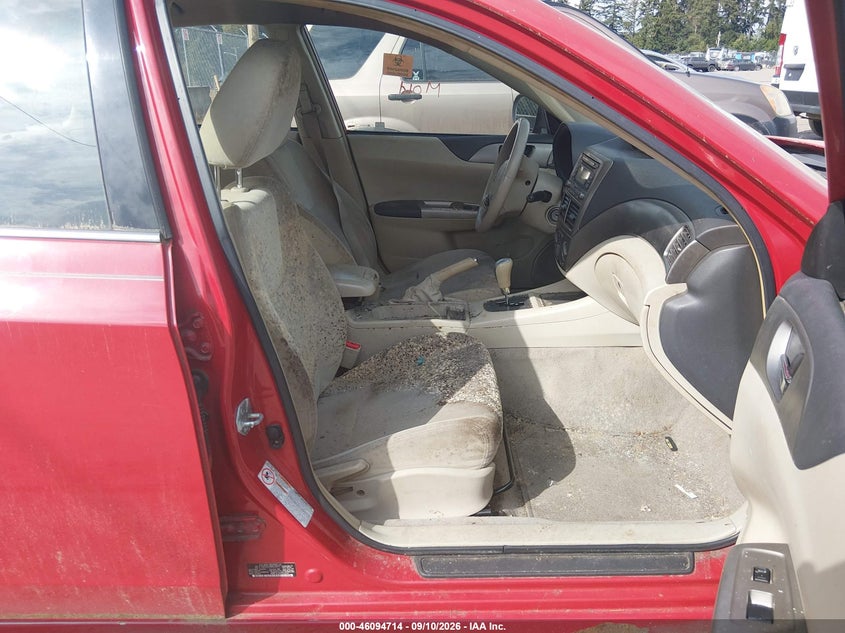 SUBARU IMPREZA 2008 VIN JF1GE61638H524977
