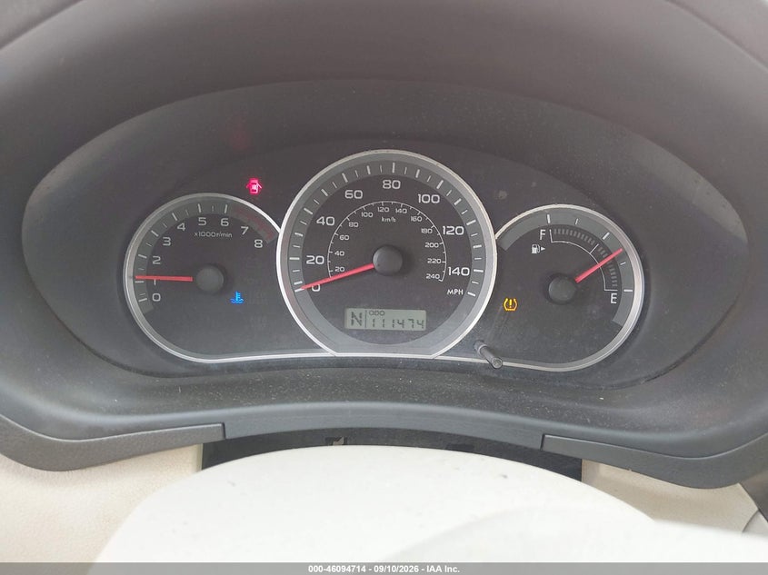 SUBARU IMPREZA 2008 VIN JF1GE61638H524977